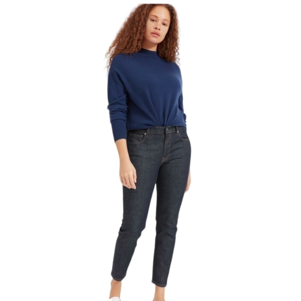 Everlane - The Mid-Rise Skinny Ankle Classic Jean Dark Indigo Sz 27